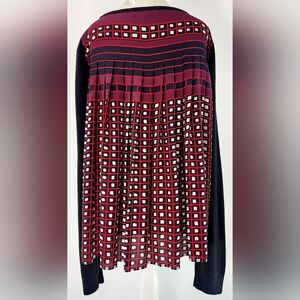 Geometric print Loft blouse